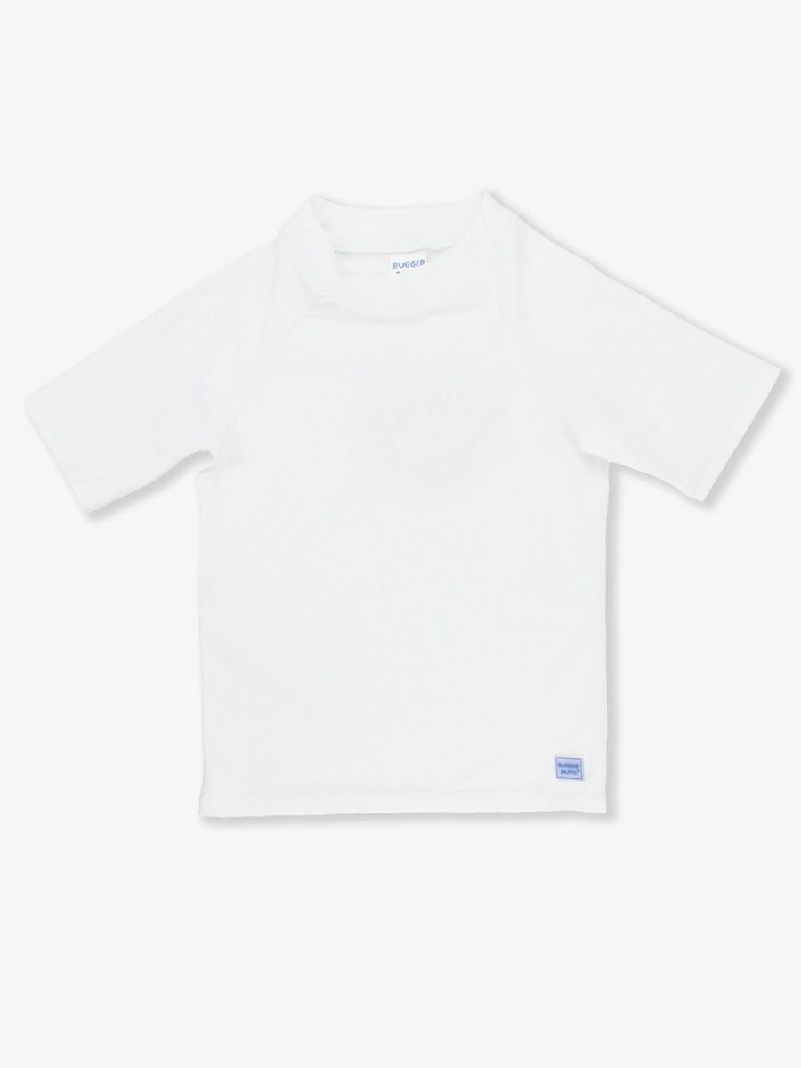 White Short Sleeve Rash Guard