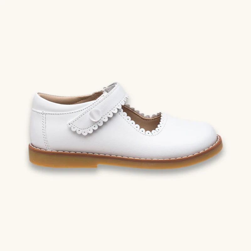 Mary Jane - White Leather