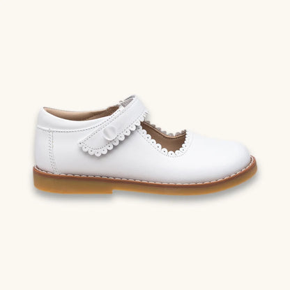 Mary Jane - White Leather