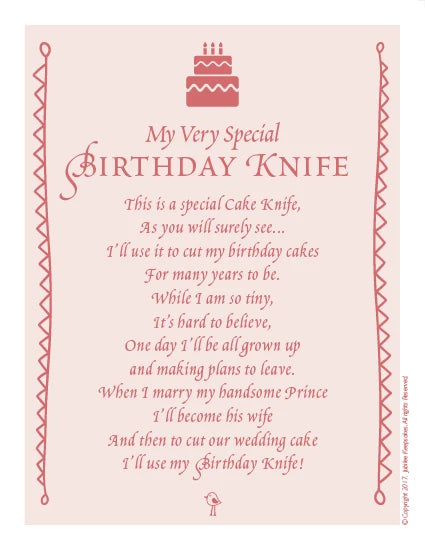 My Very Special Keepsake Knife
