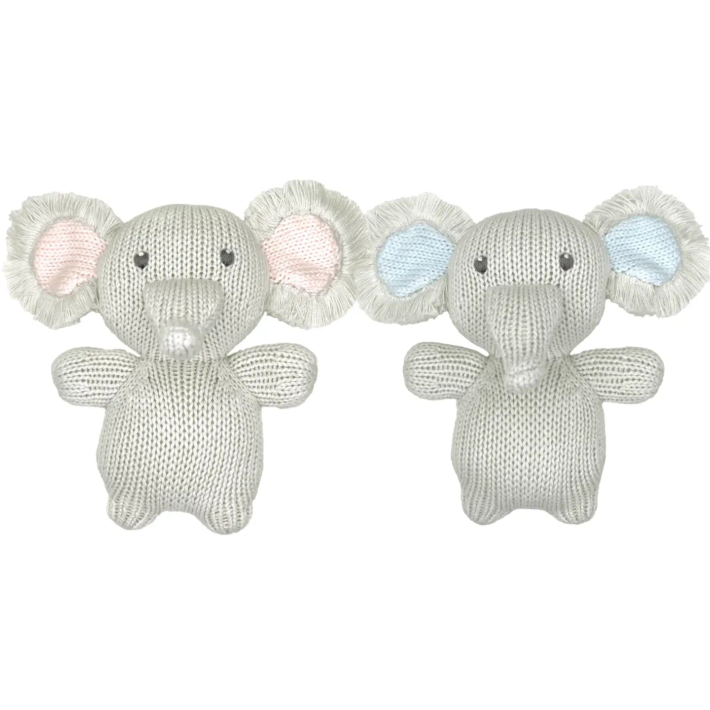Elephant Zubaby 5" Knit Rattle