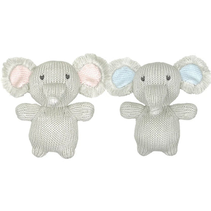Elephant Zubaby 5" Knit Rattle
