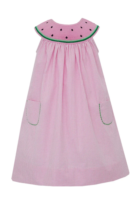 Watermelon Candy Pink Bishop Dress