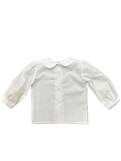 Long Sleeve Blouse with White Piping