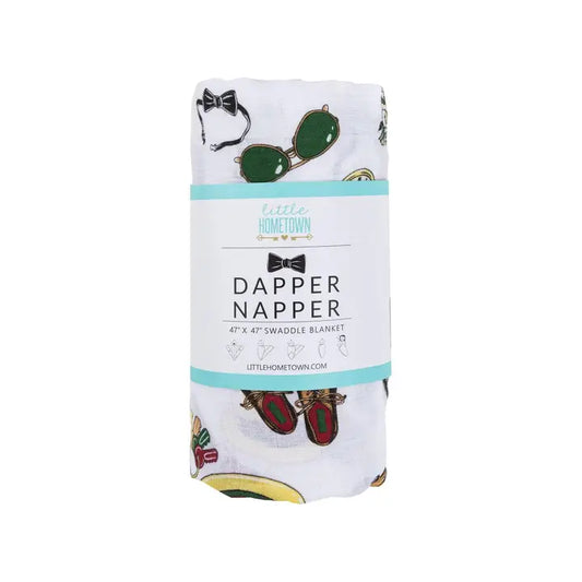 Dapper Napper Muslin Swaddle Blanket