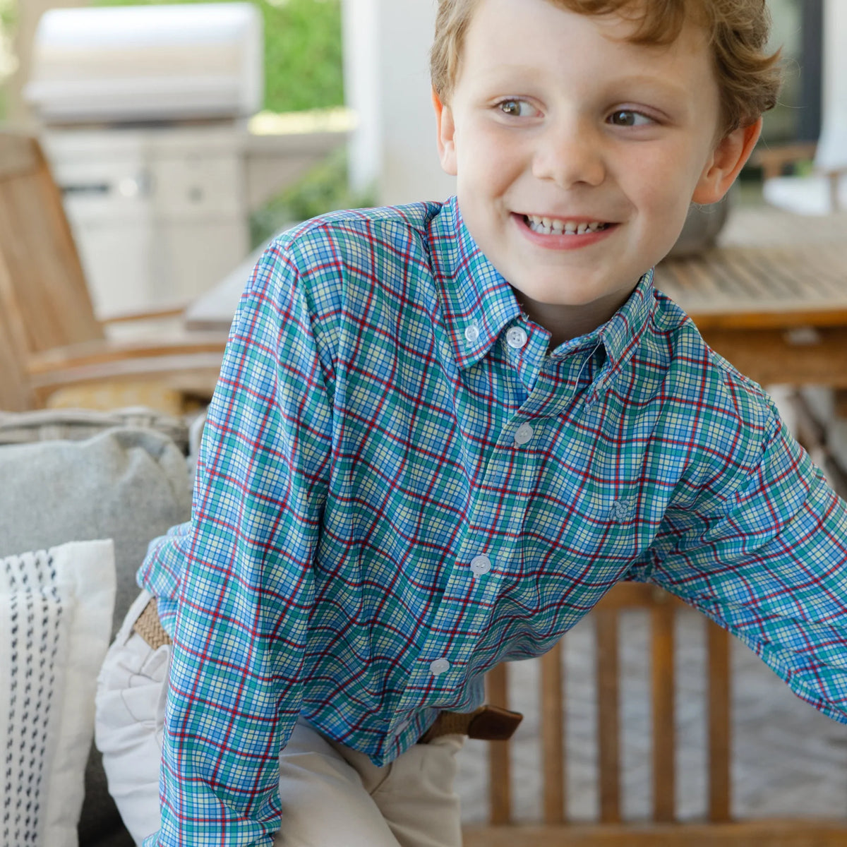 Performance Button Down - Cabin Plaid