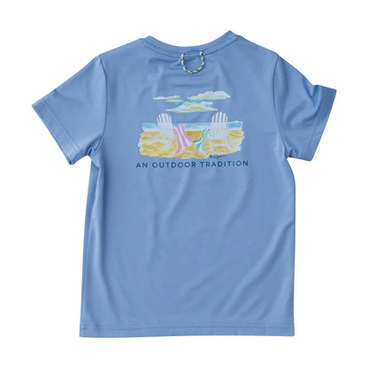 Pro Performance Coastline Blue Tshirt