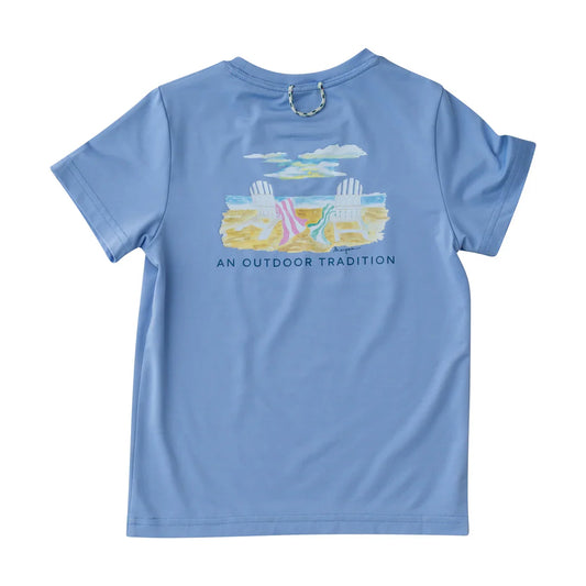 Pro Performance Coastline Blue Tshirt