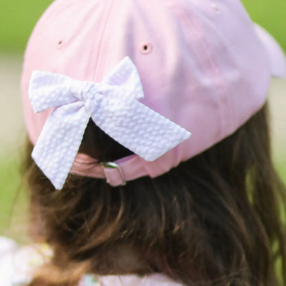 Pink Golf Cart Bow Baseball Hat