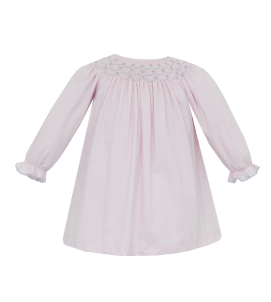 Ellie Pink Knit Bishop Dress
