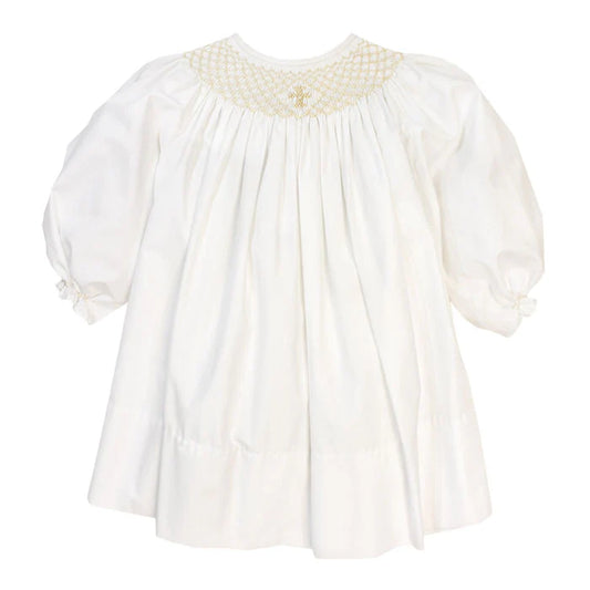 Ivory Christening Bishop Dress
