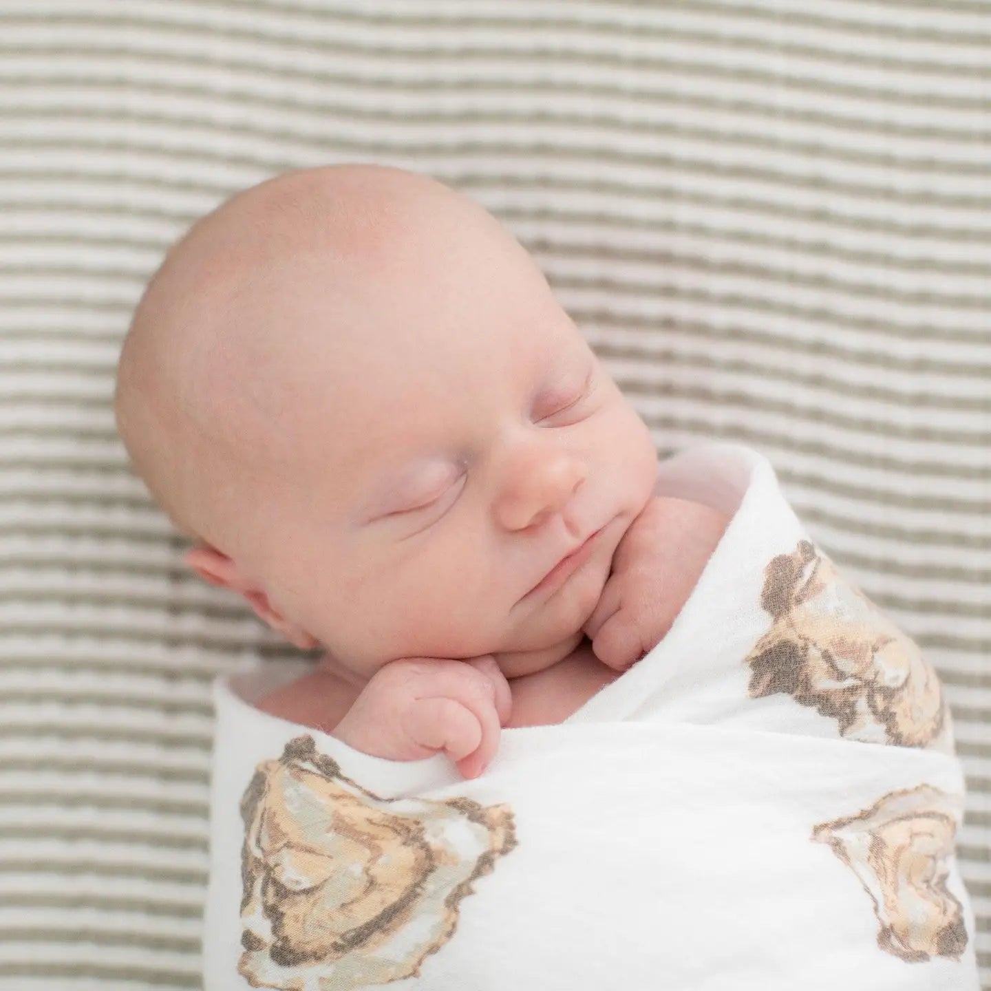 Aw Shucks! Oyster Muslin Swaddle Blanket
