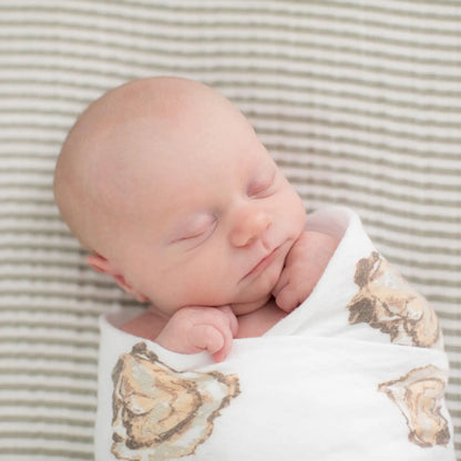 Aw Shucks! Oyster Muslin Swaddle Blanket