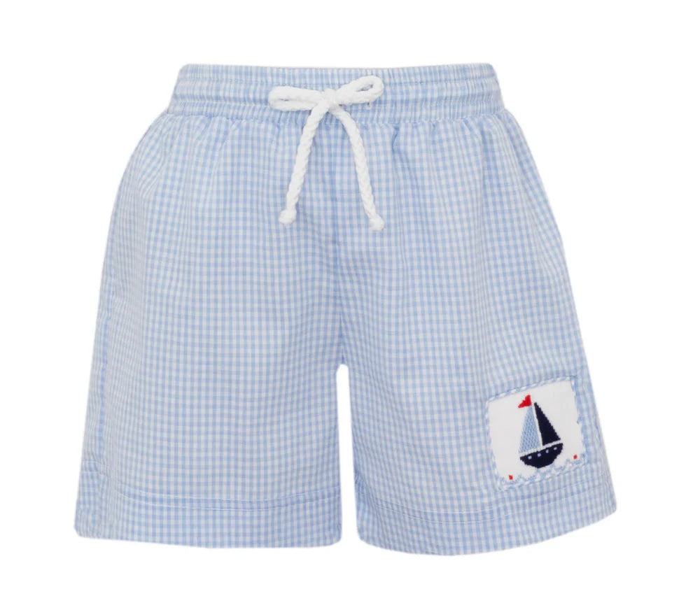 Sailboat Boys Swim Trunk