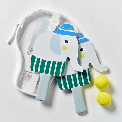 Kids Velcro Beach Bats Eli The Elephant