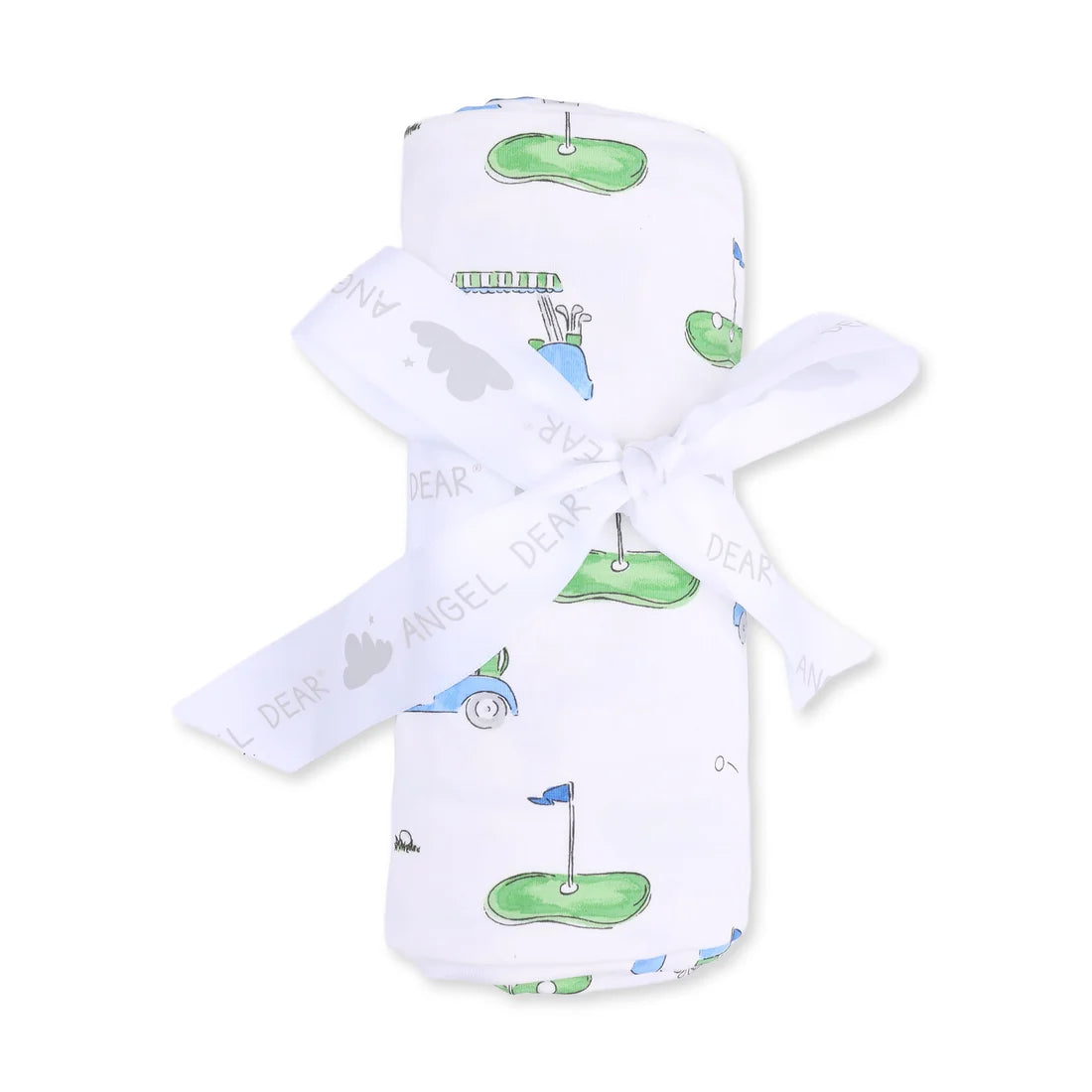 Golf Carts Blue - Swaddle Blanket