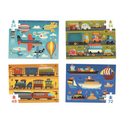 Four Puzzles - Vehicles