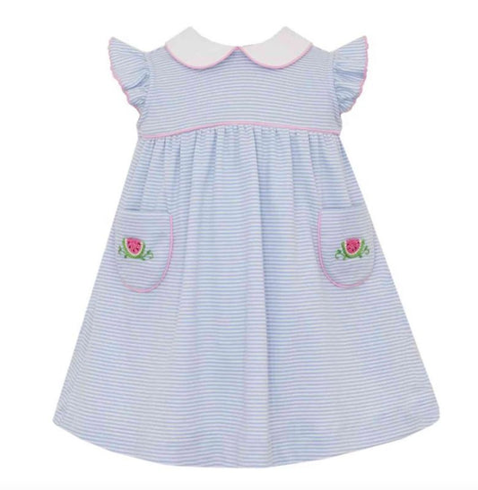 Watermelon Light Blue Stripe Dress