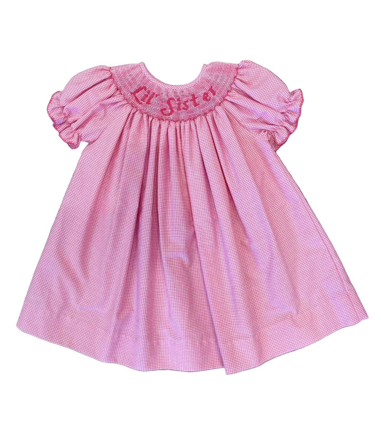 Lil Sister Smocked Pink Dress