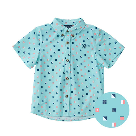 Short Sleeve Fishing Shirt Nautical Flag