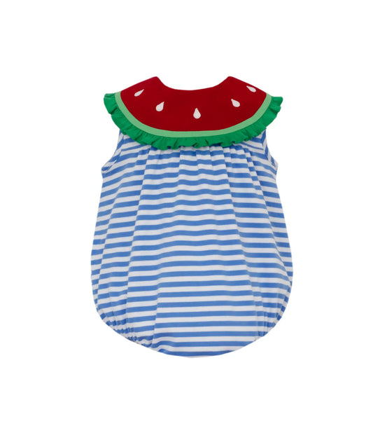 Watermelon Periblue Knit Sunbubble With Round Collar
