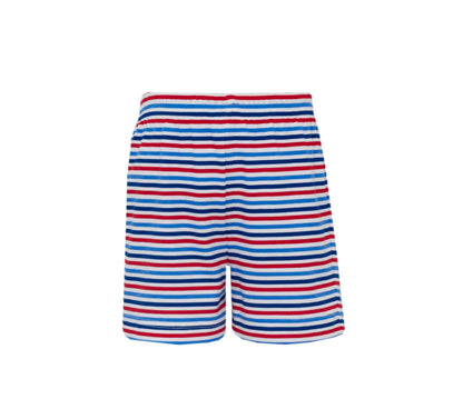 Pup Red Knit Boys T-shirt And Short Set