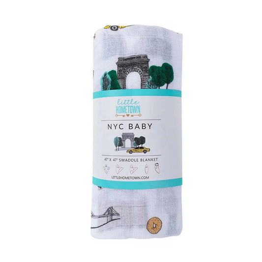 New York City Muslin Swaddle Blanket