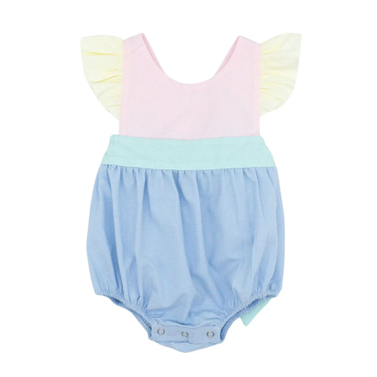 Colorblock Bow Back Bubble