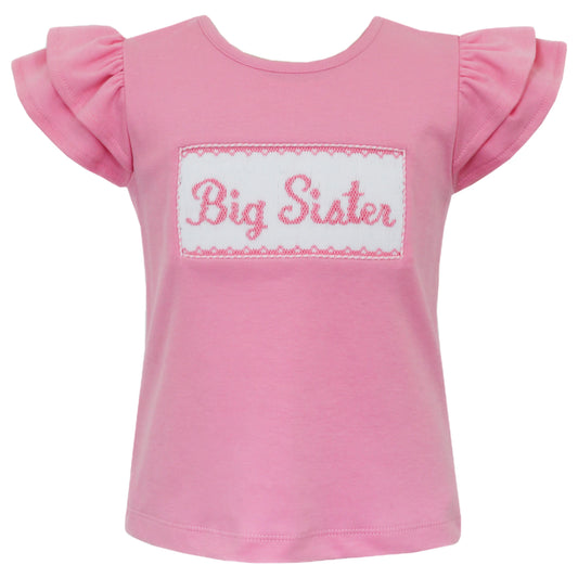 Big Sister Pink Knit Girls Top