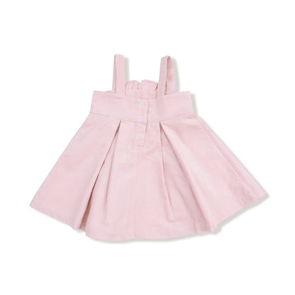 Corduroy Pink Ruffle Jumper With Diaper Cover