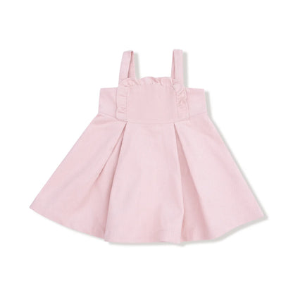 Corduroy Pink Ruffle Jumper With Diaper Cover
