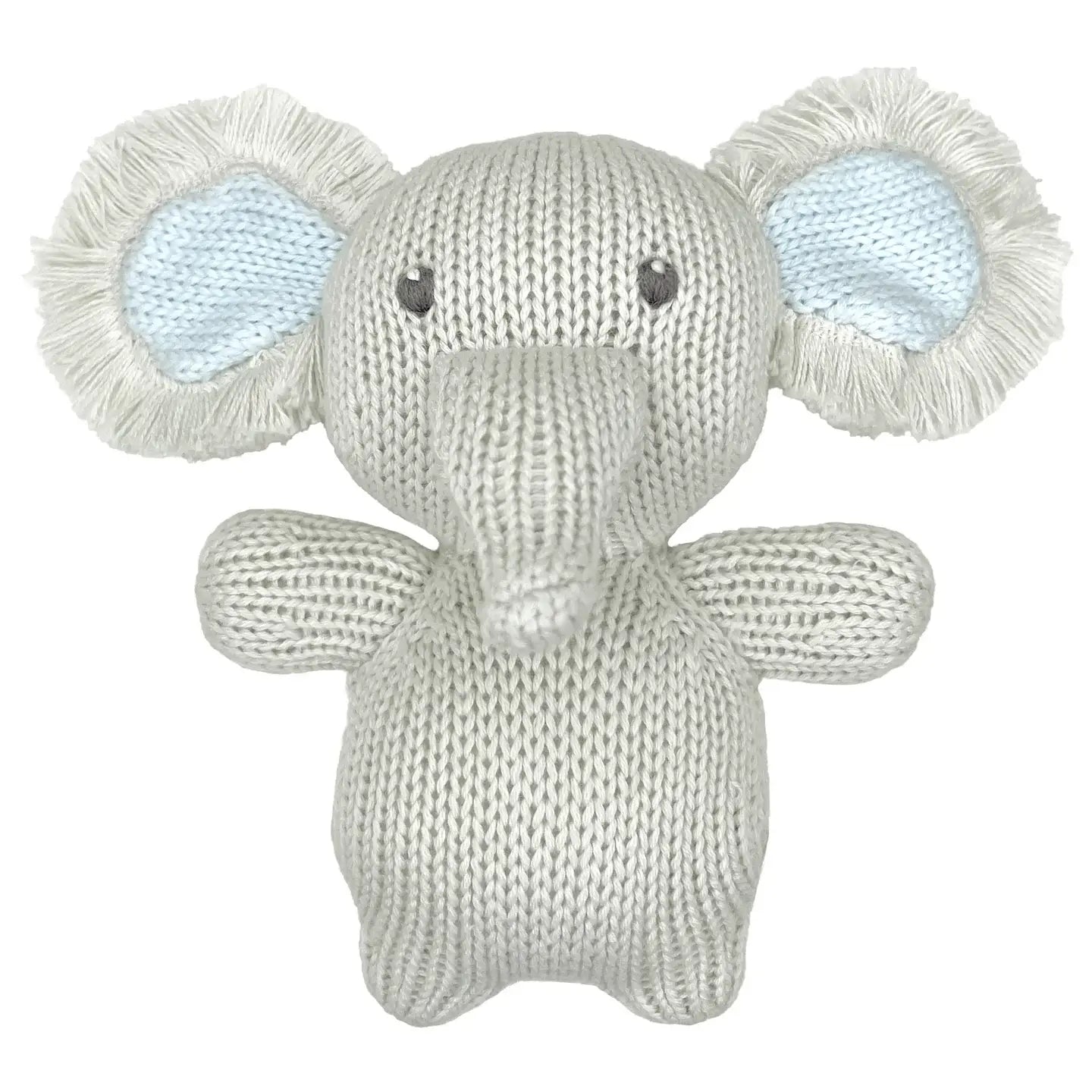 Elephant Zubaby 5" Knit Rattle