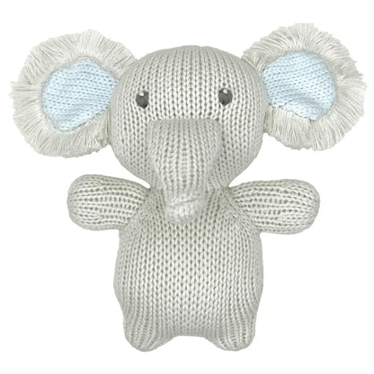 Elephant Zubaby 5" Knit Rattle