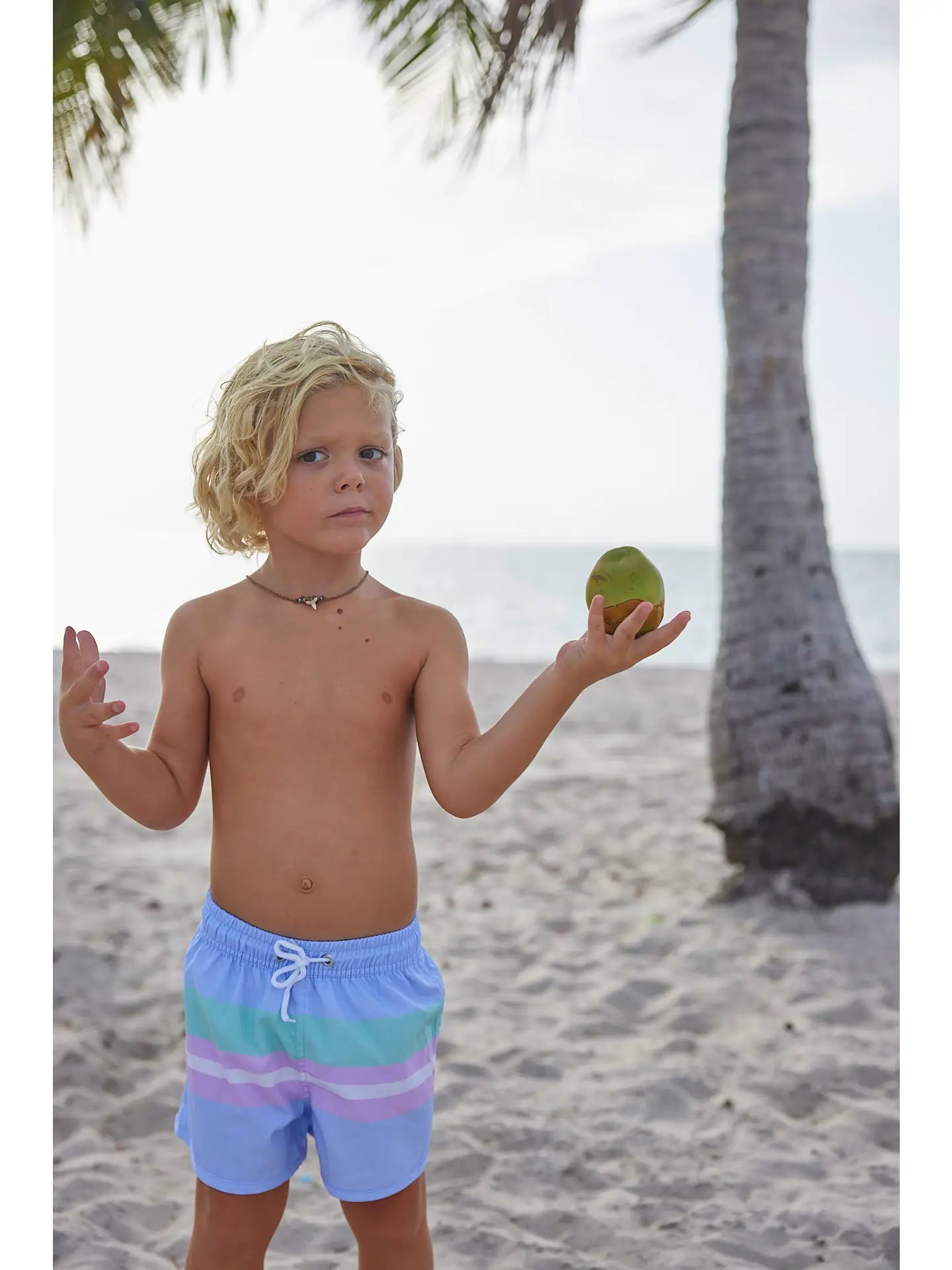 Blue Chill Youth Swim Trunks