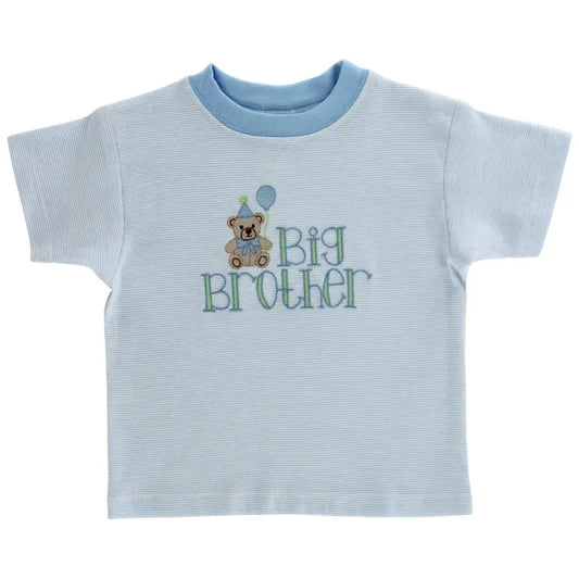 Blue Micro Stripe Big Brother Tee
