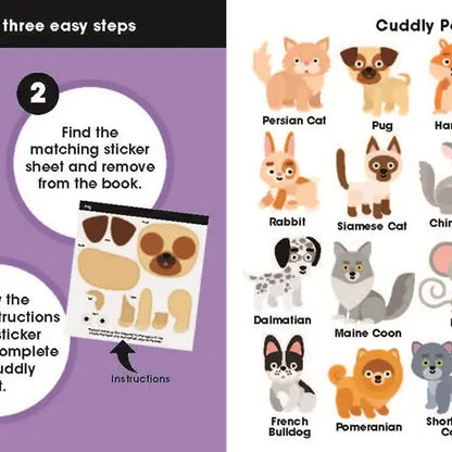 First Sticker Art Cuddly Pets