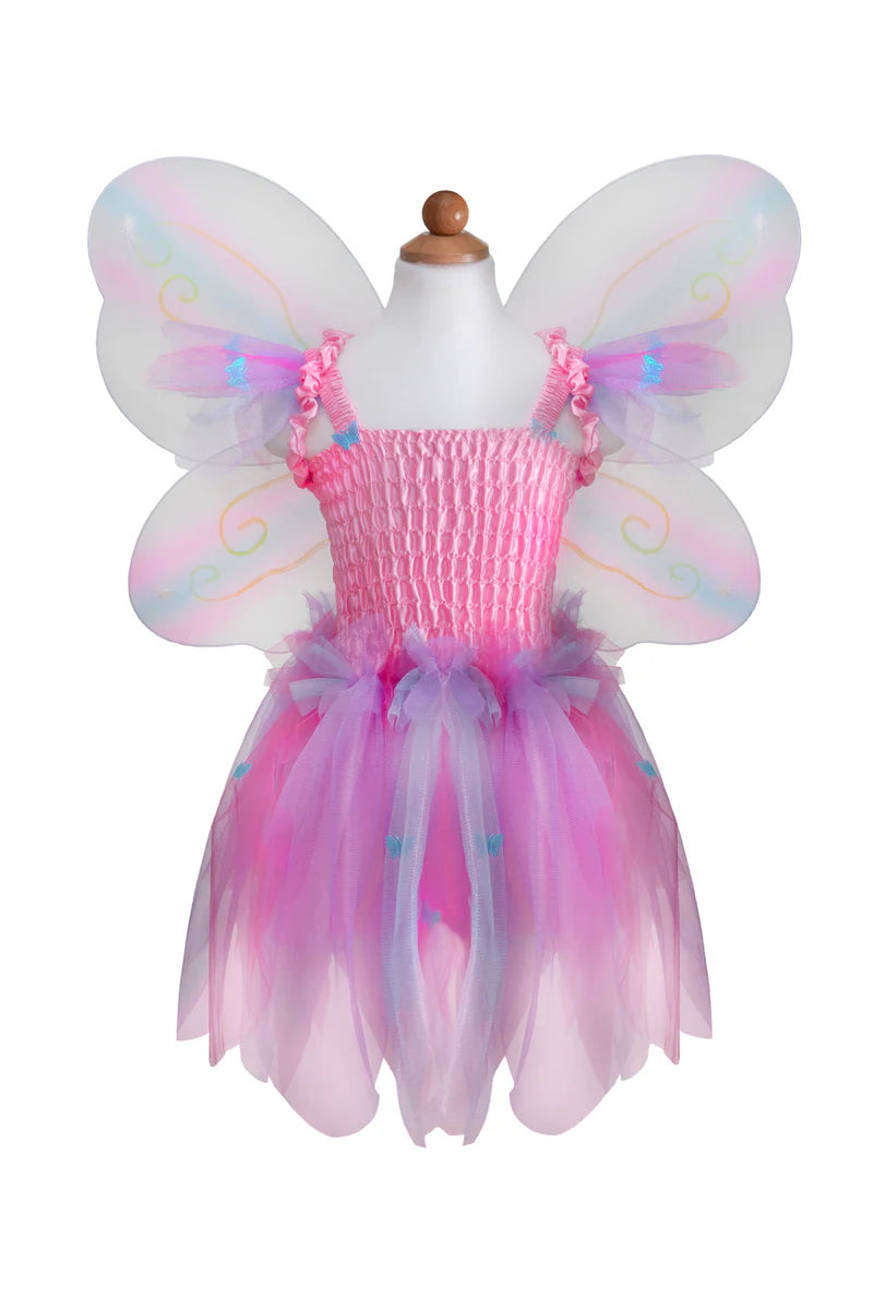 Butterfly Dress And Wings With Wand Size 5-6