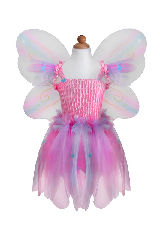 Butterfly Dress And Wings With Wand Size 5-6