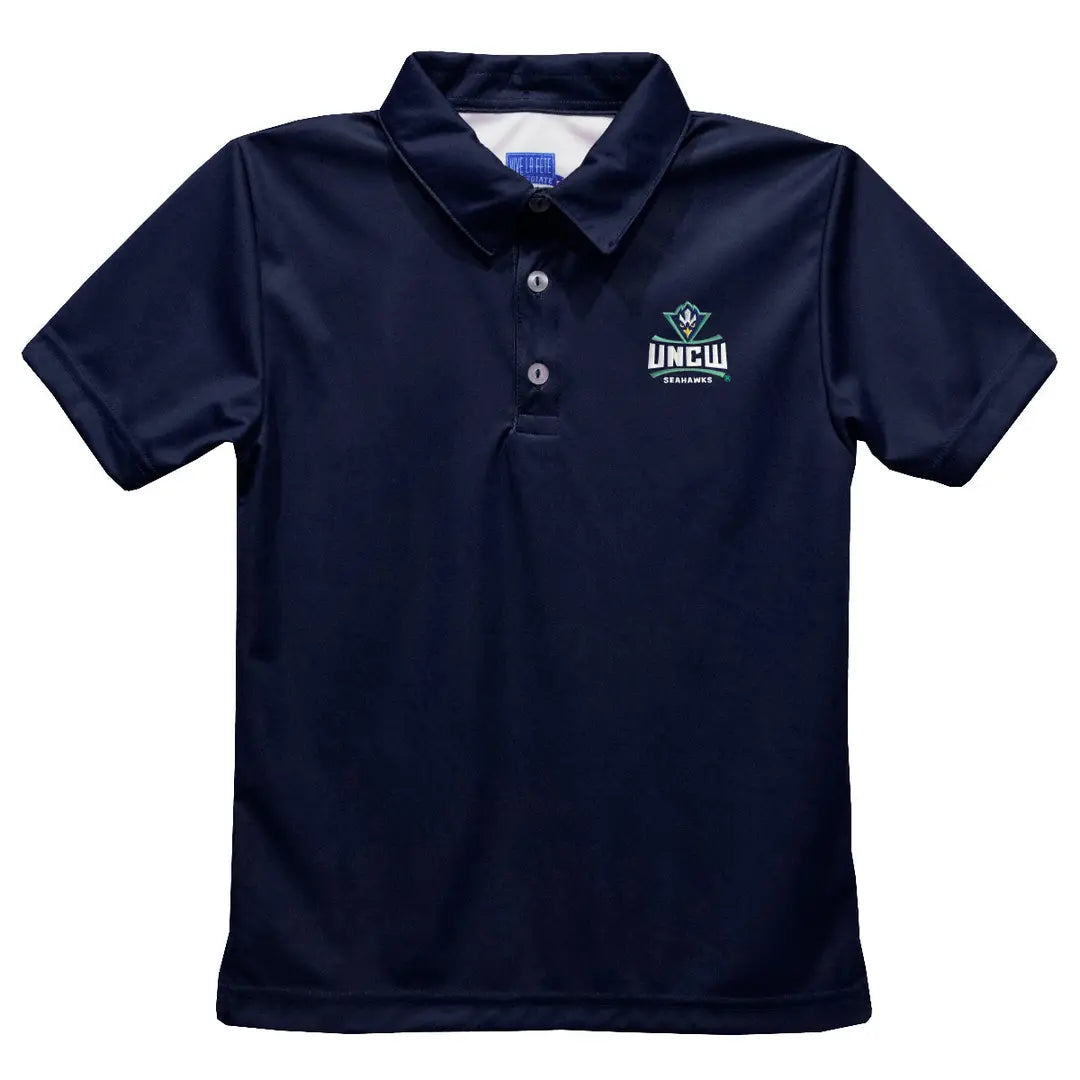 UNCW Embroidered Navy Polo