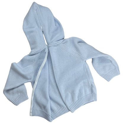 Zip Back Hoodie Blue