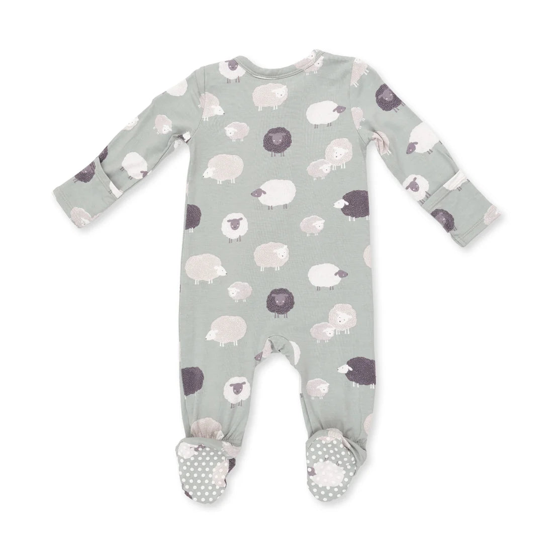 Black Sheep - 2 Way Zipper Footie