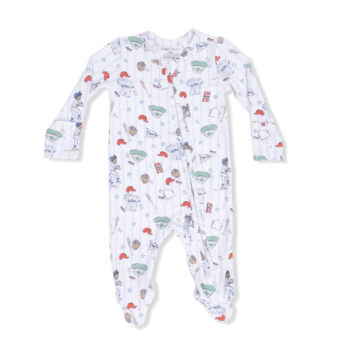 Home Run Baseball 2 Way Zipper Footie