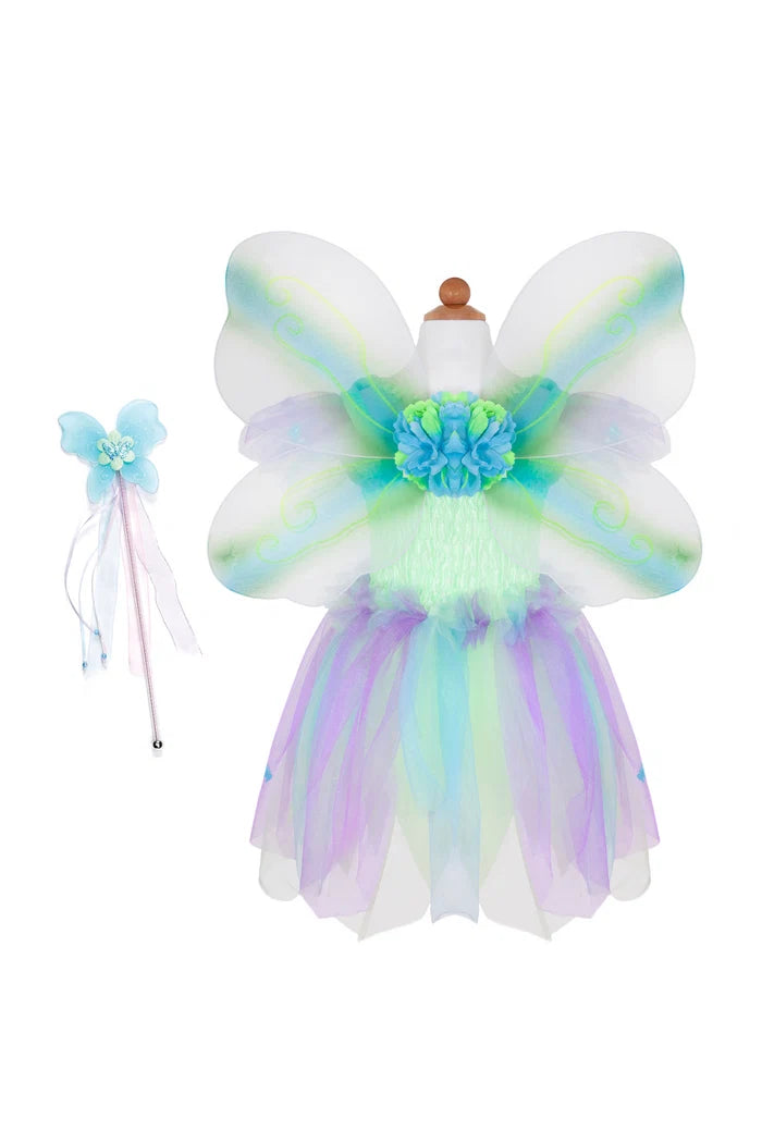 Butterfly Dress with Wings & Wand