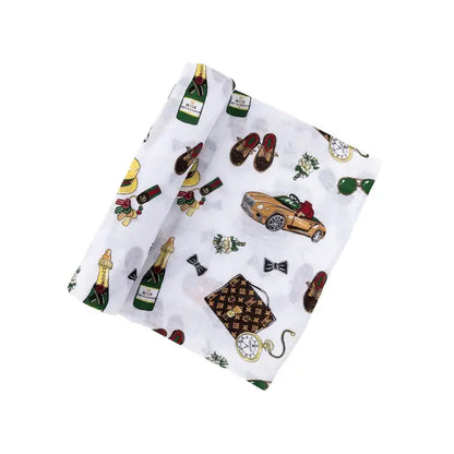 Dapper Napper Muslin Swaddle Blanket