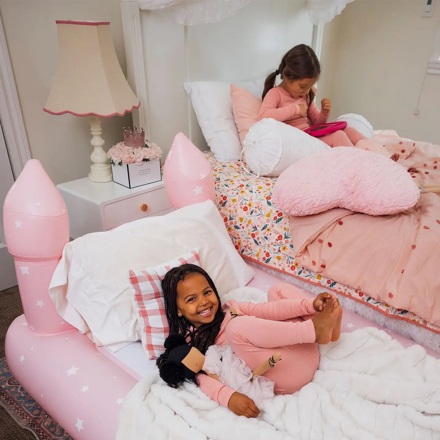 Pink Castle Sleepover Air Mattress