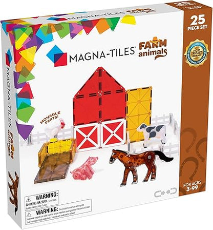 Farm Animals 25 Piece Magna-Tiles Set