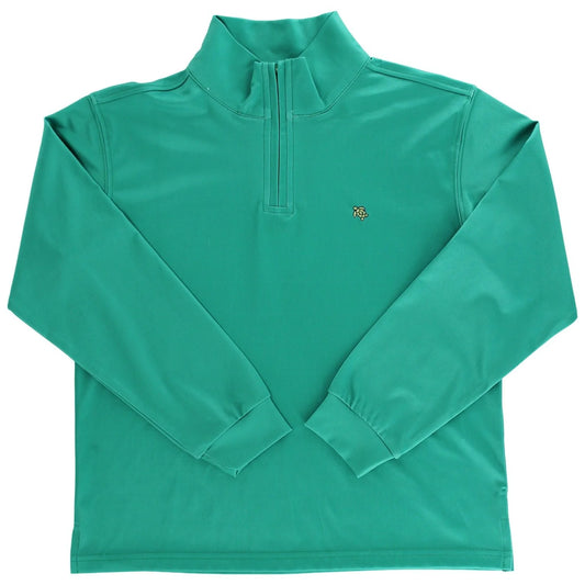 Performance Half Zip Green