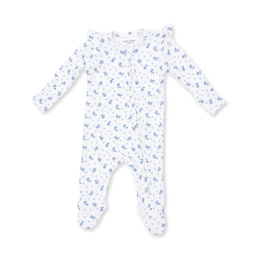 Joli Rosette Ruffle - 2 Way Zipper Footie