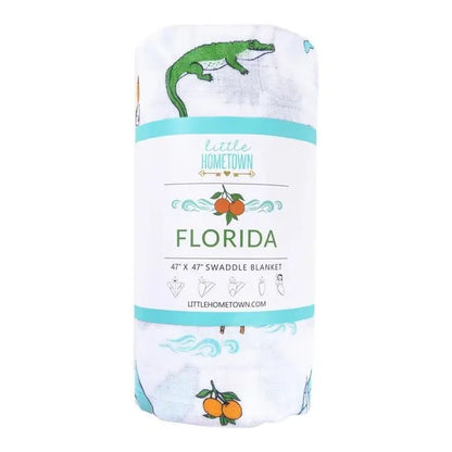 Florida Muslin Swaddle Blanket