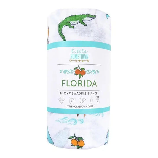 Florida Muslin Swaddle Blanket